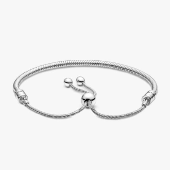 Pandora Moments Snake Chain Slider Bracelet - Picture 4 of 6